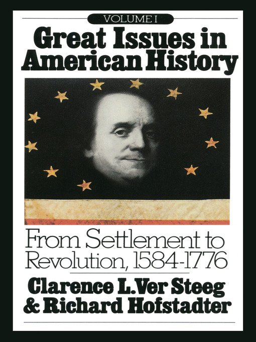 Title details for Great Issues in American History, Volume I by Richard Hofstadter - Available
